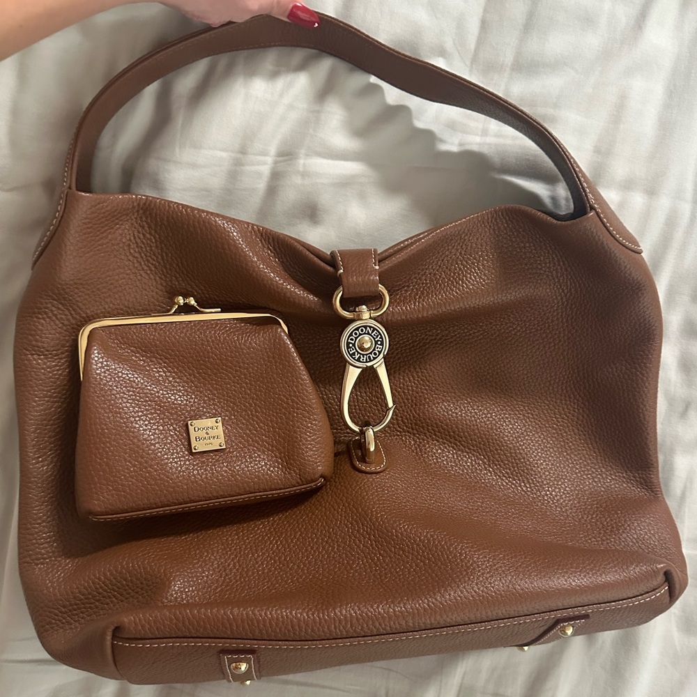 Dooney & Bourke Logo Lock Shoulder Bag with Coin Purse